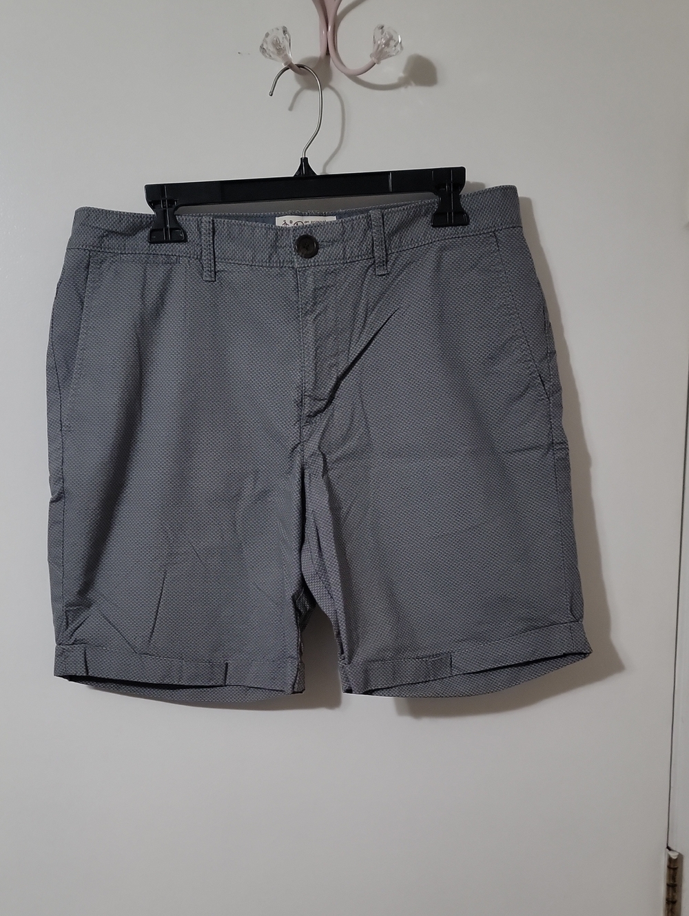 Munsingwear Penguin Men's Flat Front Micro-Pattern Gray Shorts